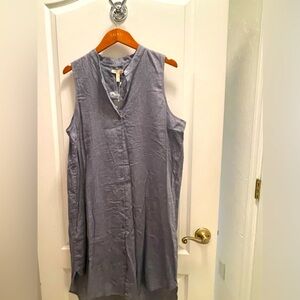 Eileen Fisher Sleeveless Blue Dress